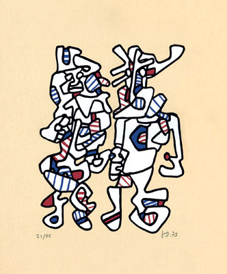 lithographie de Jean Dubuffet