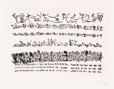 lithographie de Michaux