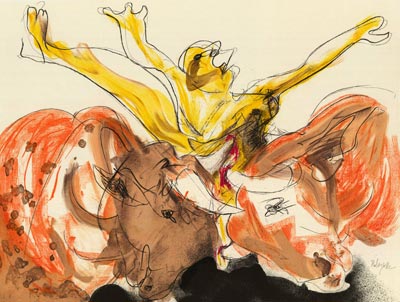 Rebeyrolle Lithographie
