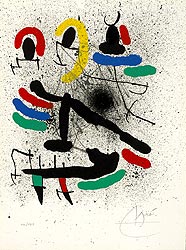 Lithographie de Joan Miro