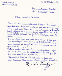 Raoul Dufy Archives Mourlot