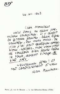 Jean Paulhan - Fernand Mourlot