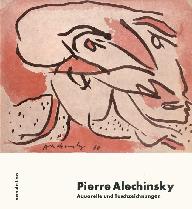 Pierre-Alechinsky-Catalogue-Lithographie-Aquarelle-und-Tuschzeichnungen-Galerie-Van-de-Loo,-Munchen-1961