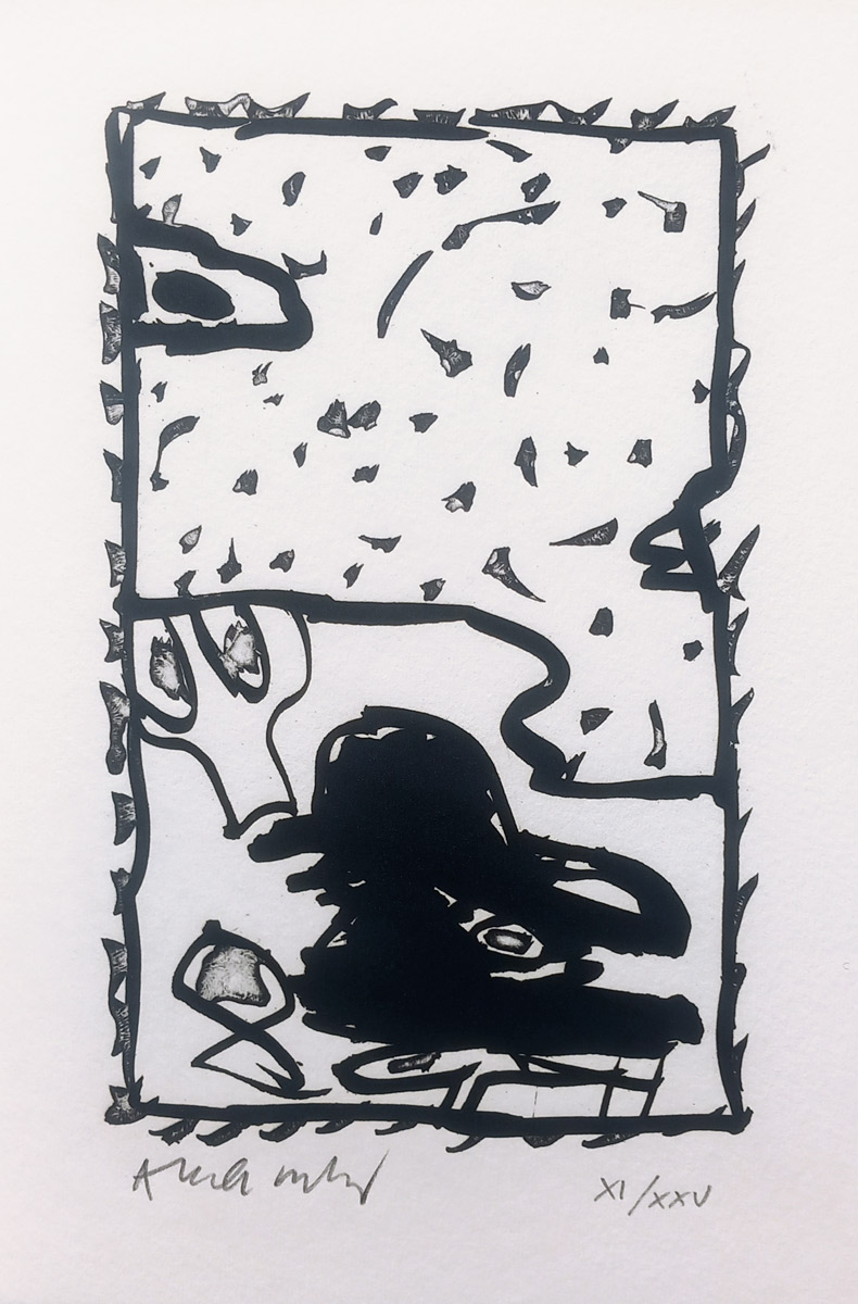 Pierre Alechinsky, Livre, -À la maison de Balzac-, 1989