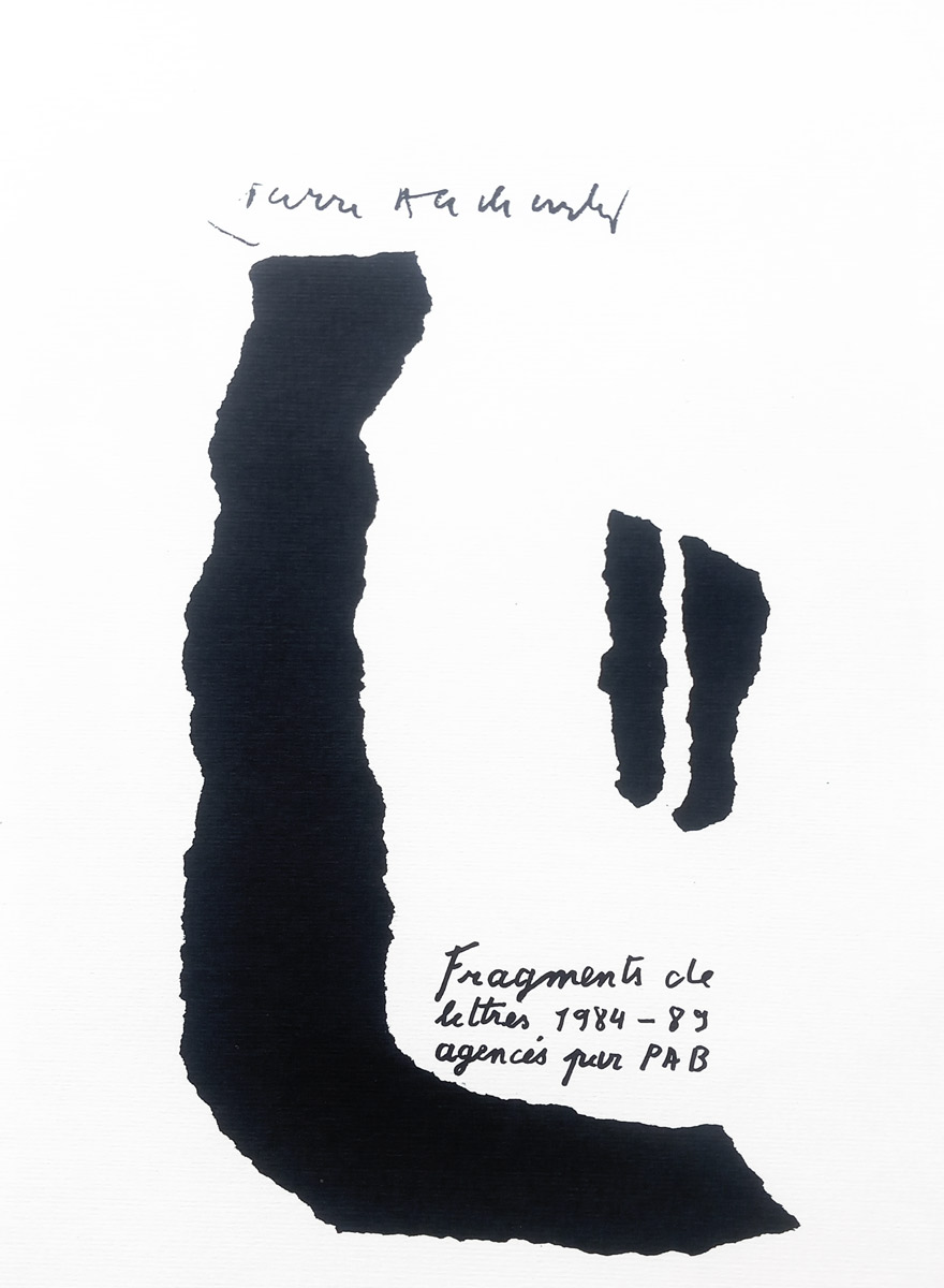 Pierre Alechinsky, Livre, -Fragments de lettres 1984-1989-, 1990