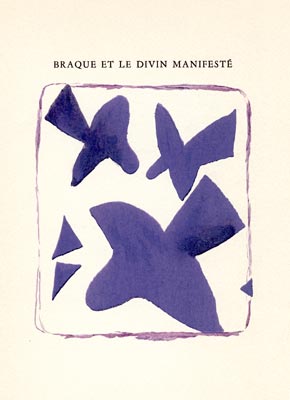 Georges Braque, Livre, -Braque et le divin manifesté-, 1959