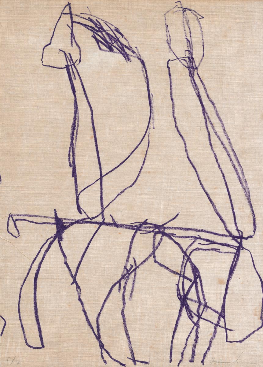 James Brown, Lithographie, -Terrifying image IX-, 1995