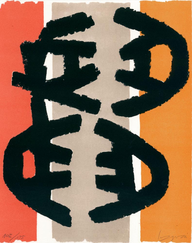 Giuseppe-Capogrossi-Livre-Lithographie-Découvertes-Skira,-Genève-1969