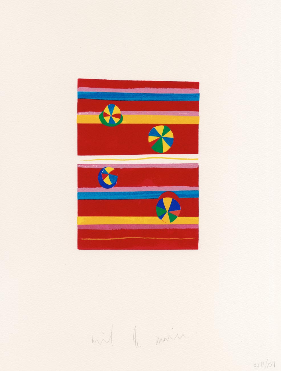 Nicola De Maria, Sérigraphie, 2002