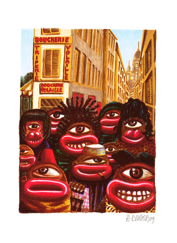 Hervé Di Rosa, Impression numérique, -Sans titre-, 2009