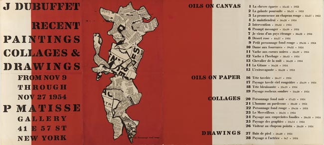 Jean Dubuffet, Affiche, 1954