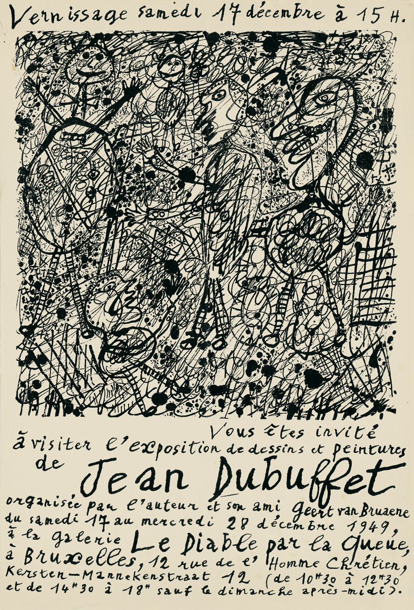Jean Dubuffet, Affiche, 1949
