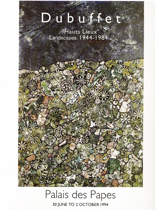 Jean-Dubuffet-Catalogue-choisir-Dubuffet,-Hauts-Lieux,-Landscapes-Palais-des-Papes,-Avignon-1994