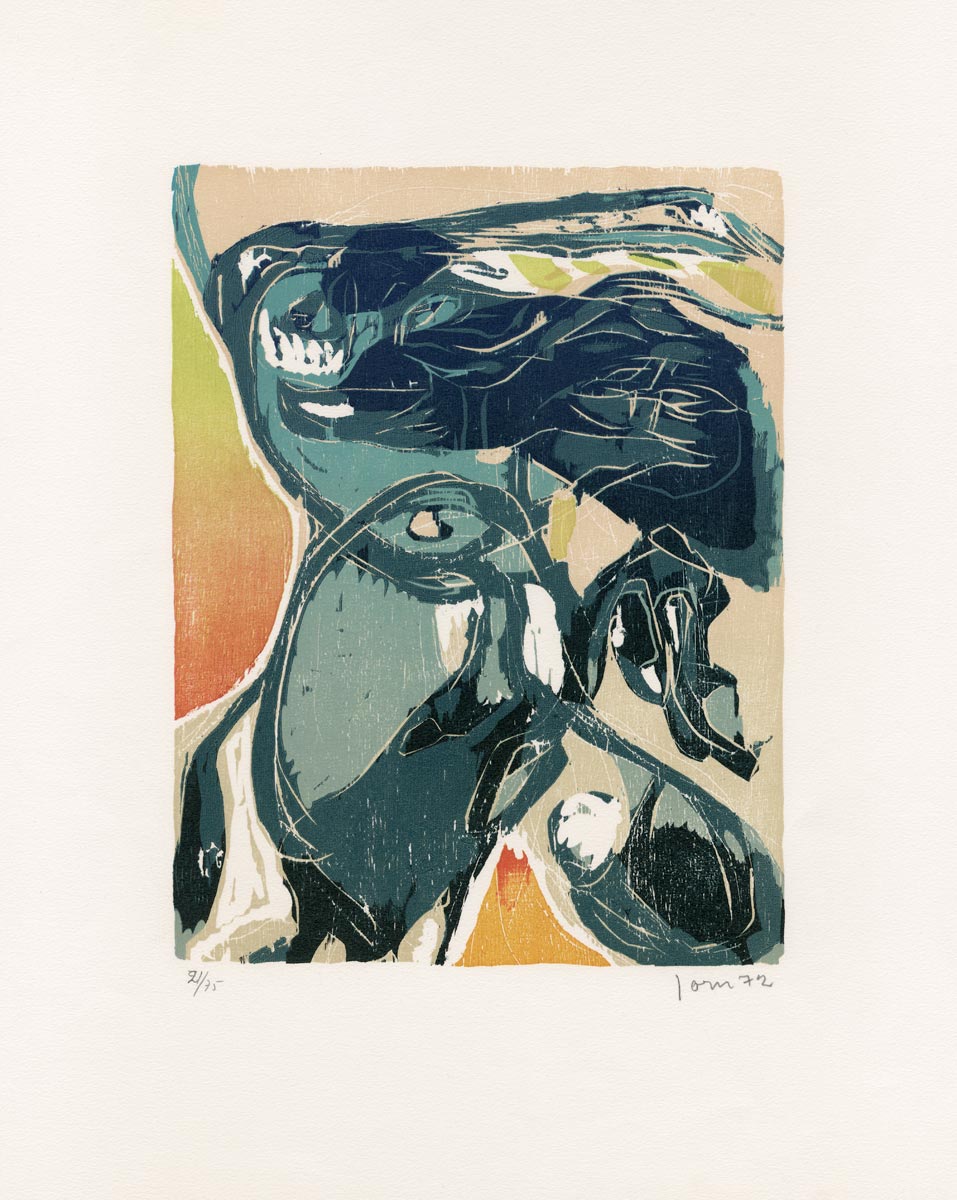 Asger Jorn, Xylographie, -Etudes et Surprises, Message essoristique-, 1972