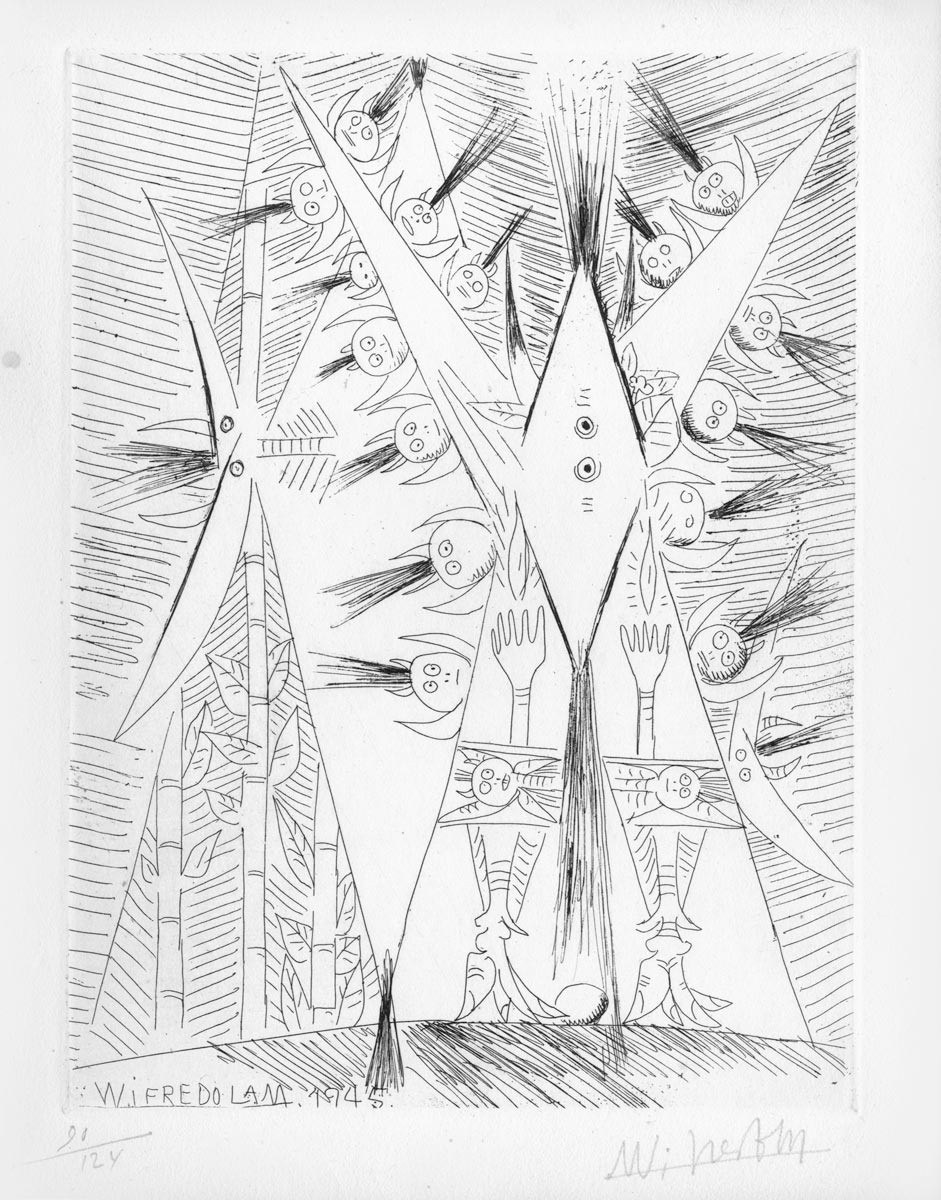 Wifredo Lam, Livre, -Voyages à travers la peinture-, 1946