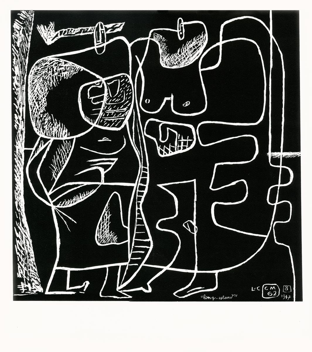  Le Corbusier, Lithographie, -La mer est toujours présente (8)-, 1962