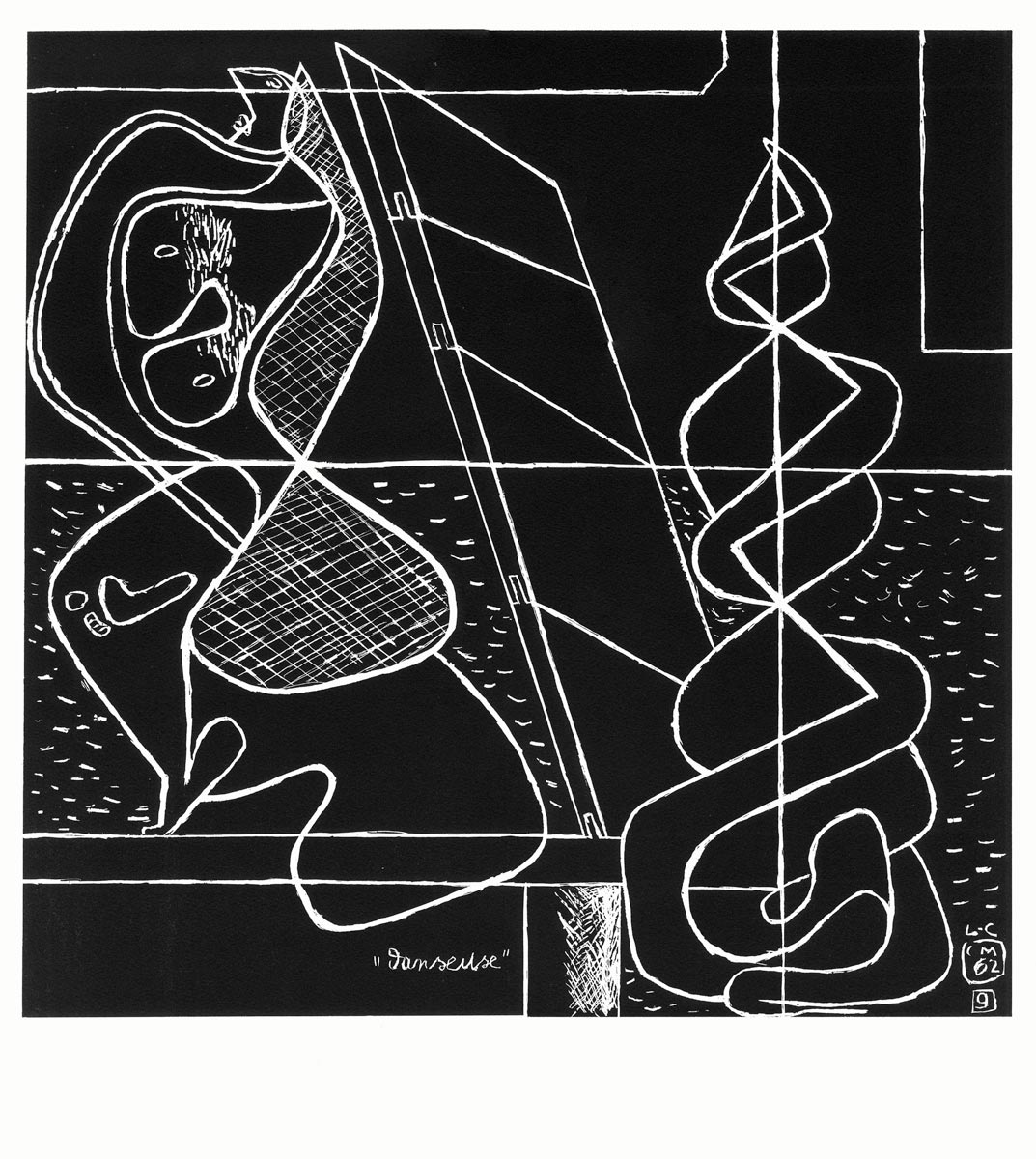  Le Corbusier, Lithographie, -La mer est toujours présente (9)-, 1962