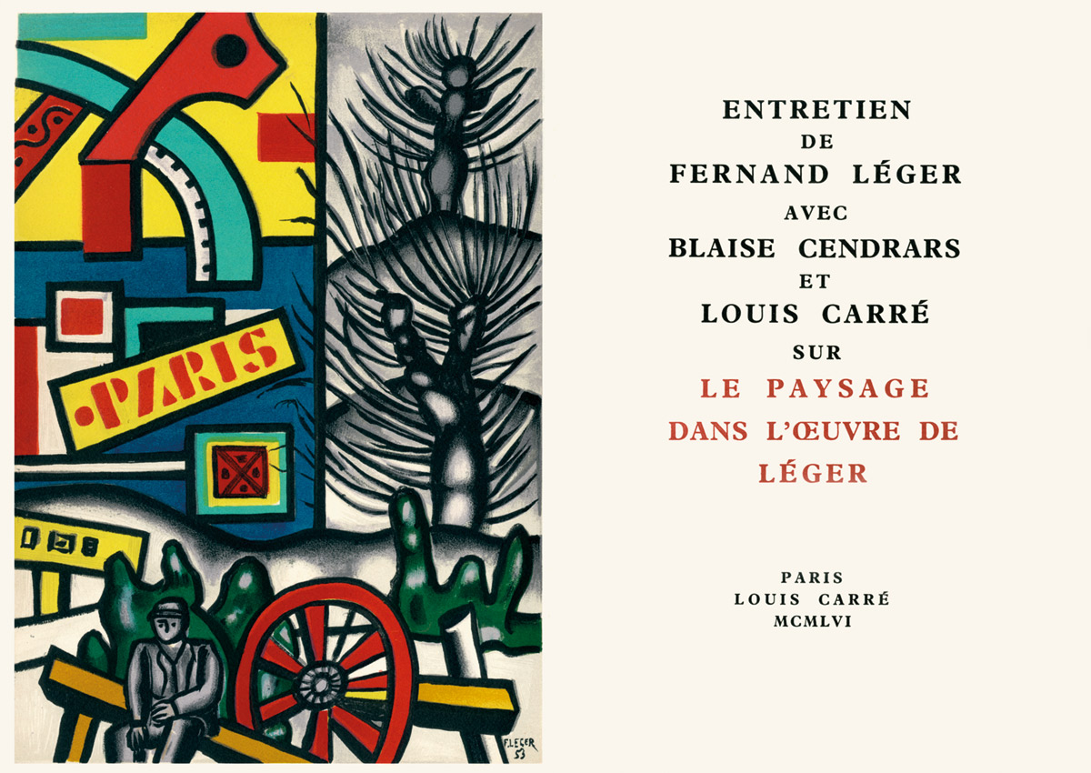 Fernand-Léger-Livre-Lithographie-Le-Paysage-dans-l-Oeuvre-de-Léger-Louis-Carré-1956