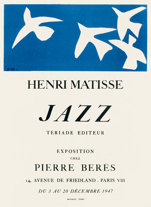 Henri-Matisse-Affiche-Affiche originale-Jazz (Tériade éditeur)-Na Galeria Europa, Rio de Janeiro-1947