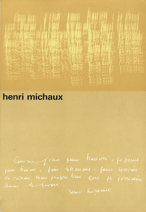 Henri-Michaux-Catalogue-Offset-Henri-Michaux-Stedelijk-Museum,-Amsterdam-1964