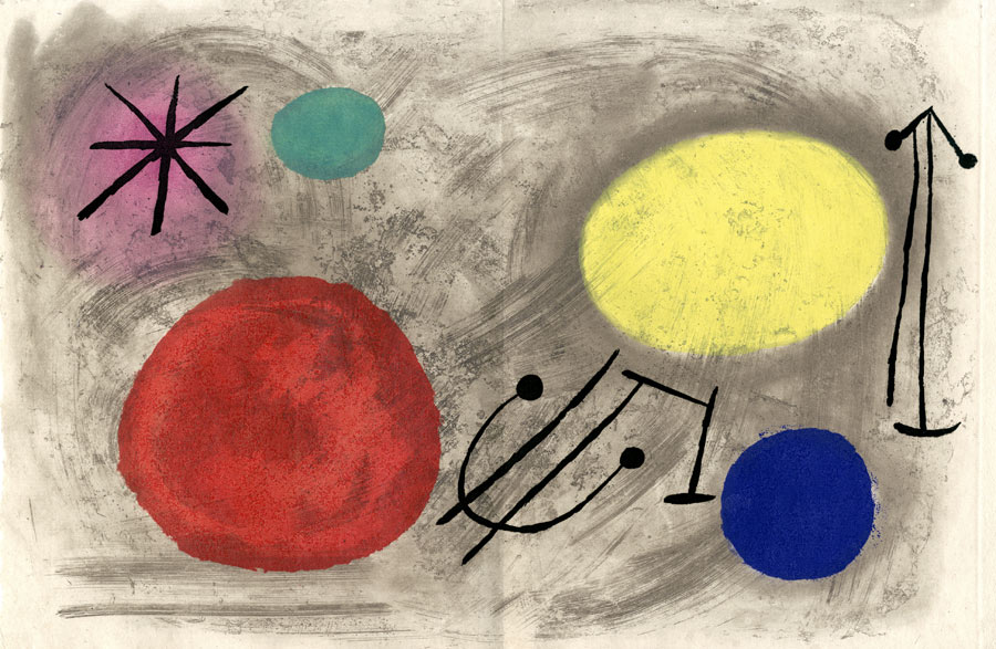Joan-Miró-Estampe-Eau-forte-Bagatelles végétales--1956