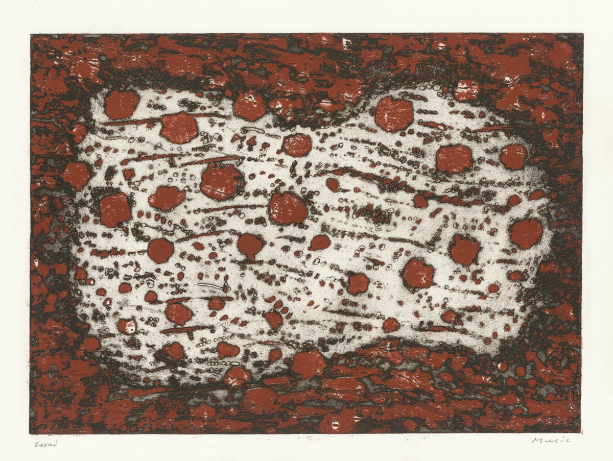 Zoran-Music-Estampe-Eau-forte-34.-Terres-Dalmates-Meneghini,-Venezia-1975-1959