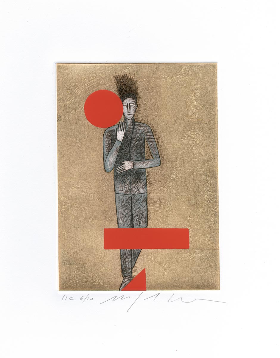 Mimmo Paladino, Eau-forte, -sans titre-, 2001
