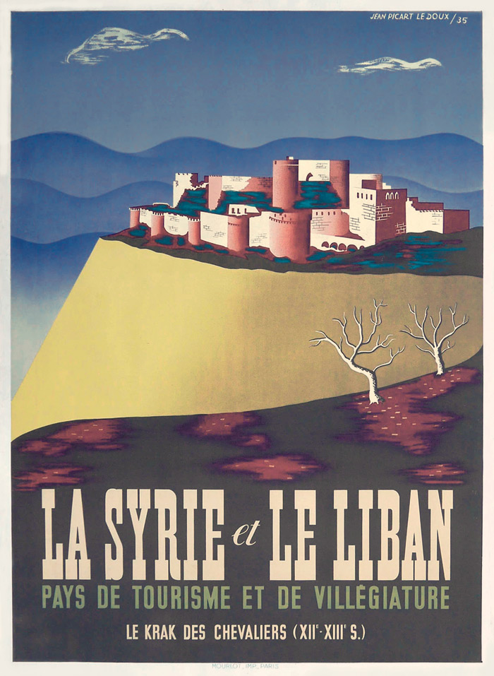 Jean-Picart Le Doux-Affiche--La Syrie et le Liban, Pays de tourisme et de villégiature--1935
