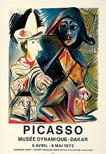 Pablo-Picasso-Affiche-Lithographie-Musée Dynamique Dakar-Musée Dynamique, Dakar-1972