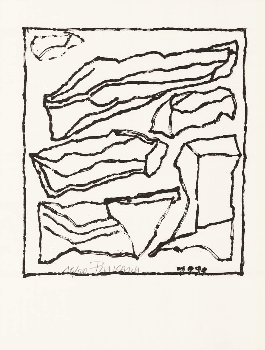 Jean-Pierre Pincemin, Lithographie, -Sans titre-, 1999