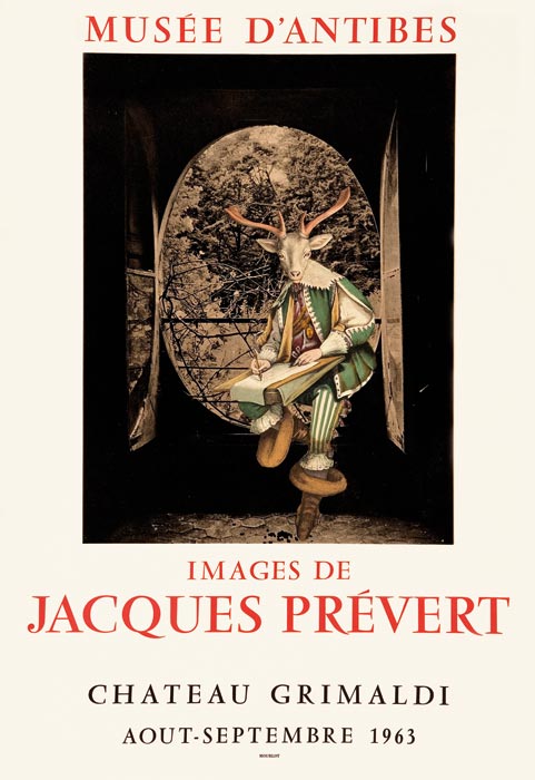 Jacques-Prévert-Affiche--Images de Jacques Prévert-Chateau Grimaldi, Musée d