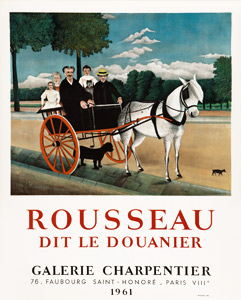 Rousseau (dit le douanier)-Affiche-Lithographie-Rousseau-Galerie Charpentier, Paris-1961