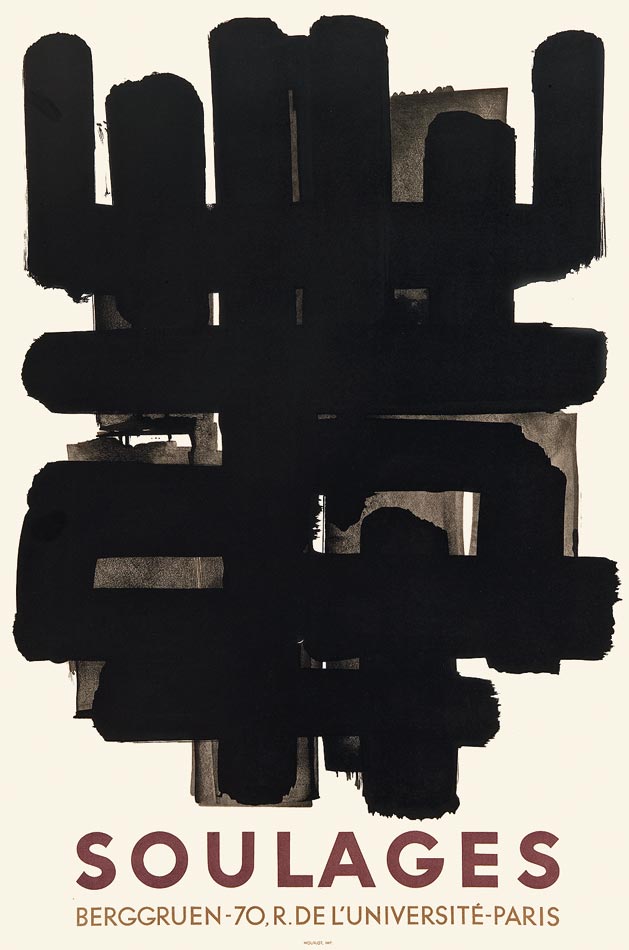 Pierre Soulages, Affiche