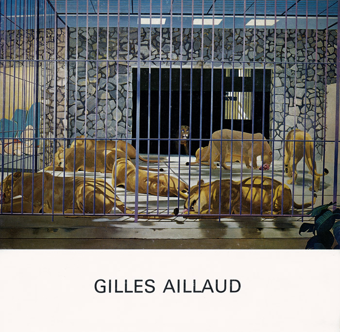 Gilles-Aillaud-Catalogue-Offset-Gilles Aillaud-Galerie Claude Bernard,  Paris-1974