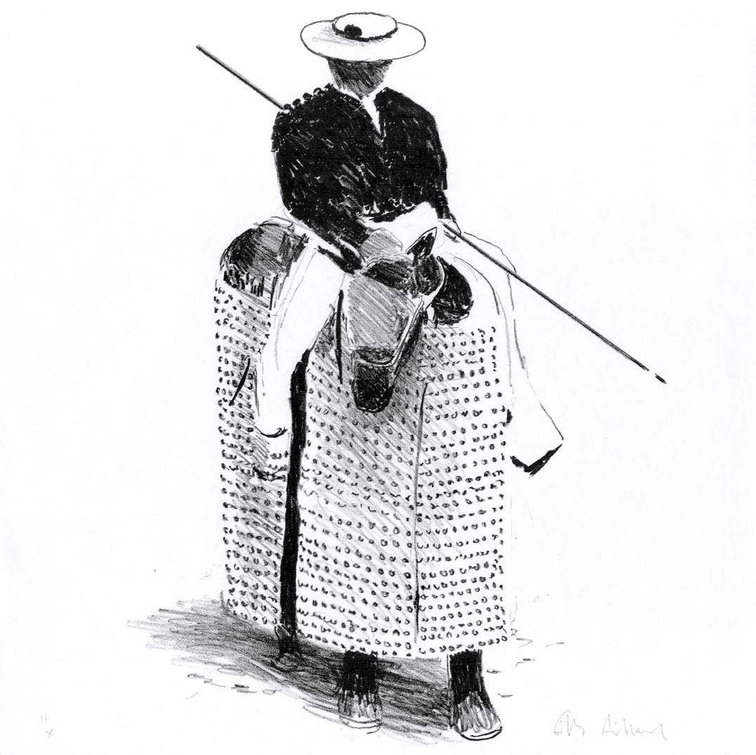 Gilles Aillaud, Lithographie, -Tauromachie, La suerta de varas 2-, 1996