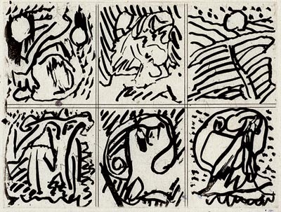 Pierre Alechinsky, Eau-forte, -Six leçons-, 1967