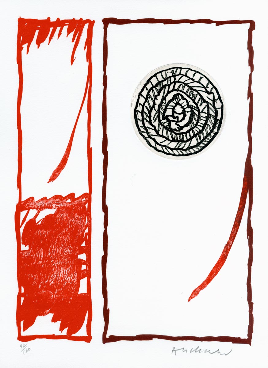Pierre Alechinsky, Eau-forte, -Vacillations-, 1979