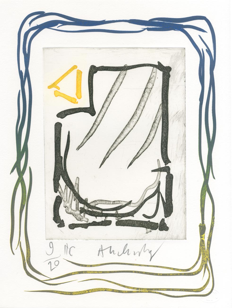 Pierre Alechinsky, Lithographie, -Triade-, 20!3