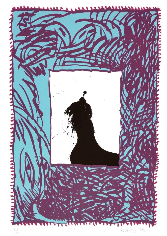 Pierre Alechinsky, Lithographie, -Jours ouvrables cinq-, 2017