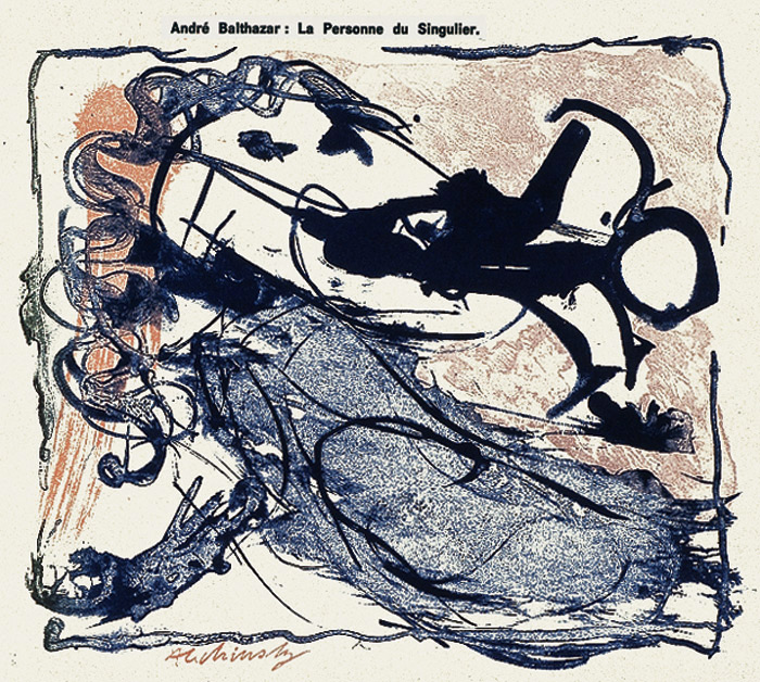 Pierre-Alechinsky-Livre-Lithographie-La Personne du singulier-Daily-Bul-1963