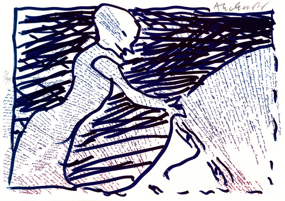 Pierre Alechinsky, Lithographie, -Pointes et Feutres-, 2011