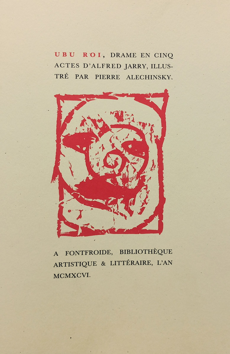 Pierre Alechinsky, Livre, -Ubu Roi-, 1996