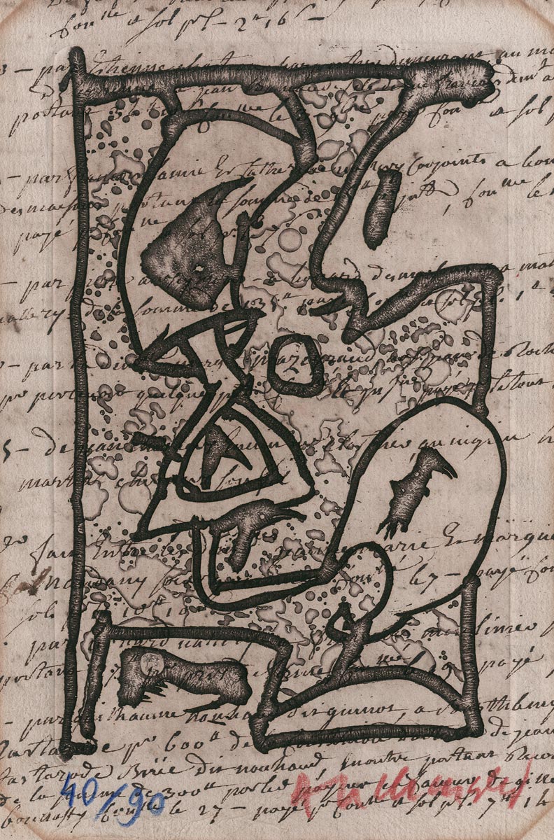 Pierre Alechinsky, Livre, -Travaux à deux ou trois-, 1994