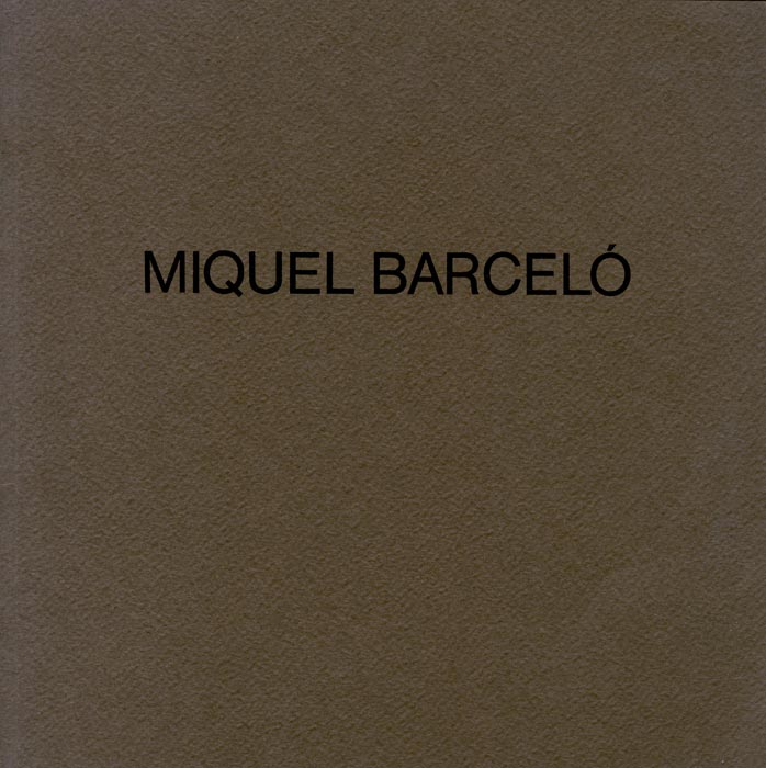 Miquel Barceló, Catalogue, 1987