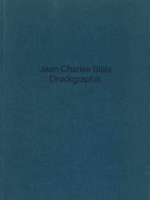Jean-Charles Blais, Catalogue, 1989
