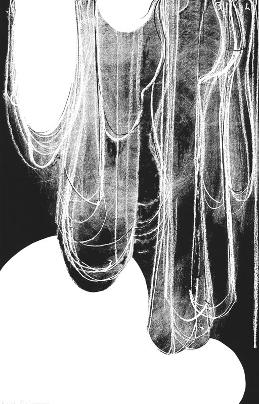 Jean-Charles Blais, Lithographie, -Noir sur Blanc 1-, 1998