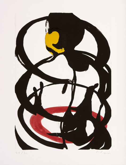 Jean-Charles Blais, Lithographie, -Dos-, 1994