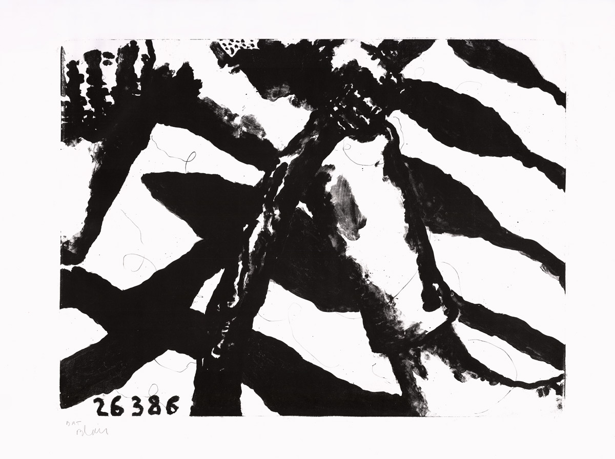 Jean-Charles Blais, Lithographie, -Sans titre-, 1986