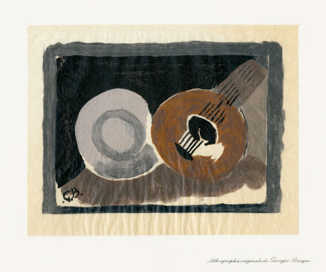 Georges Braque, Lithographie, -Carte de Voeux pour Maeght-, 1961