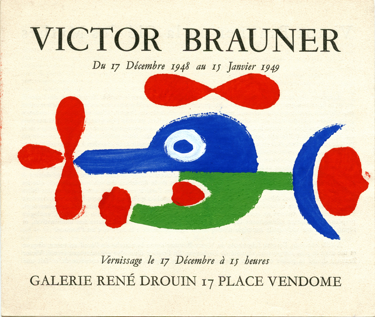 Victor-Brauner-Catalogue-choisir-Victor Brauner ou la clé des mythes-Galerie René Drouin, Paris-1948